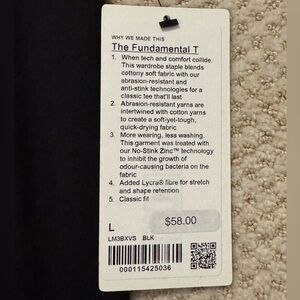 Lululemon Men’s Large Fundamental T
